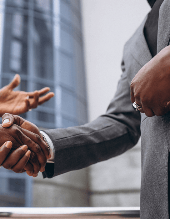 Business handshake